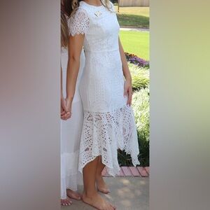 White lace dress